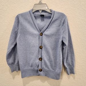 Baby GAP Light Blue Long Sleeve Cotton Cardigan Sweater Boys 4